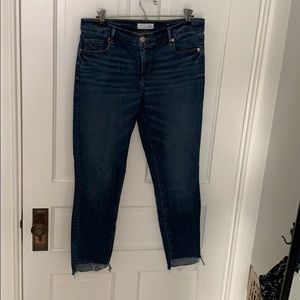 Ann Taylor LOFT Modern Skinny Raw Edge size 8